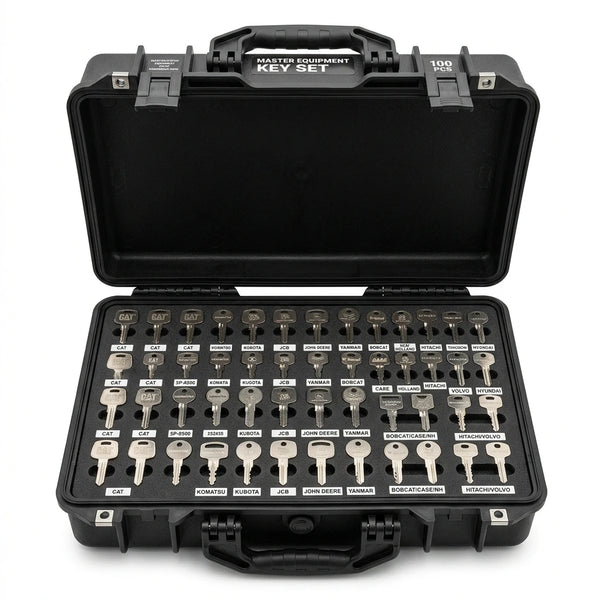 100 Pcs Master Equipment Construction Ignition Key Set